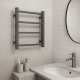 500Hx420Wx120D Gunmetal Grey Electric Heated Towel Rack 4 Bars 500Hx420Wx120D Gunmetal Grey Electric Heated Towel Rack 4 Bars